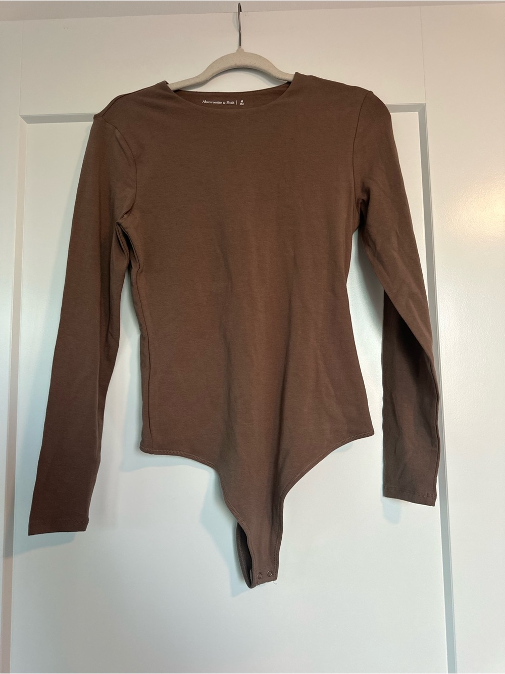 Abercrombie & Fitch Brown Long-Sleeve Snap Bodysuit